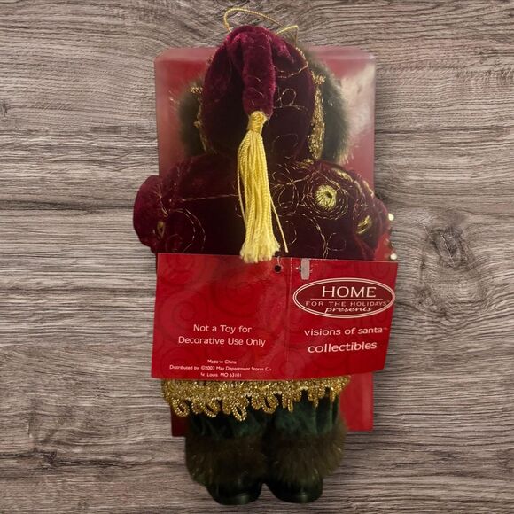 Home For the Holidays 8" Visions of Santa Ornament Christmas Figure, Standing - Picture 3 of 10